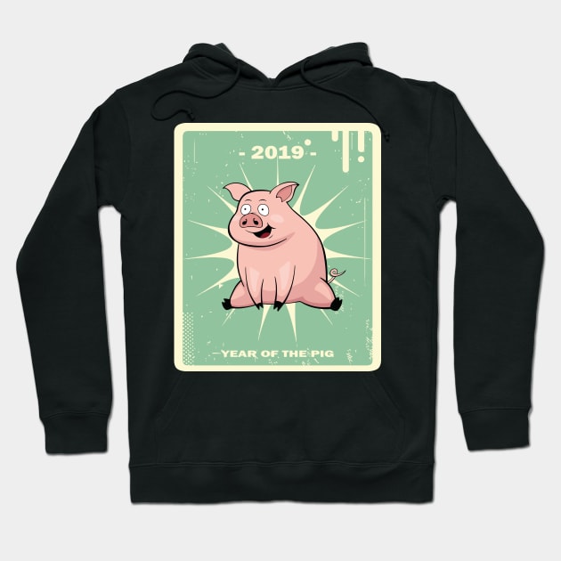 2019 Year Of The Pig Hoodie by MasliankaStepan